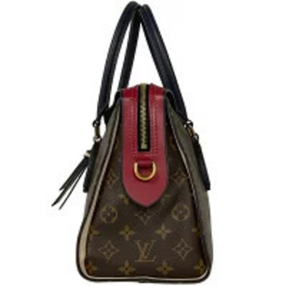 Louis Vuitton Shoulder Monogram Handbag Lidvan Tote Tuileries Brown Bag Red